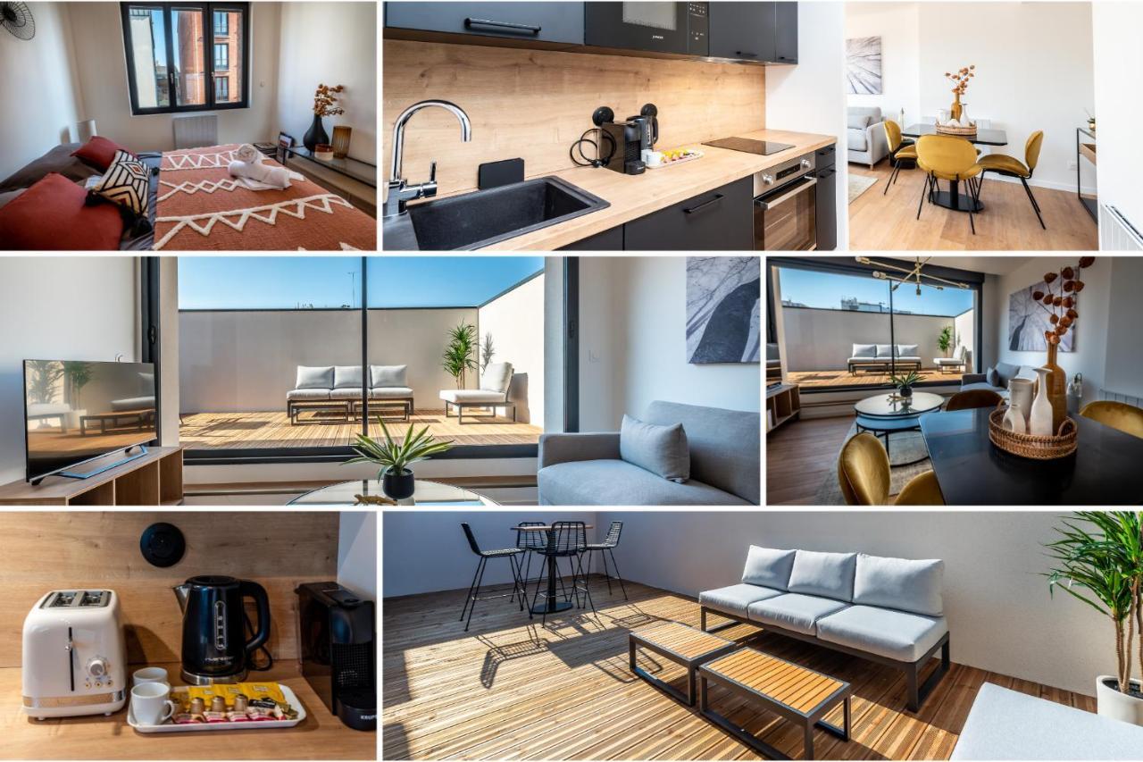 Downtown Rooftop - Centre Ville - Wifi - Terrasse - Netflix Amiens Eksteriør billede