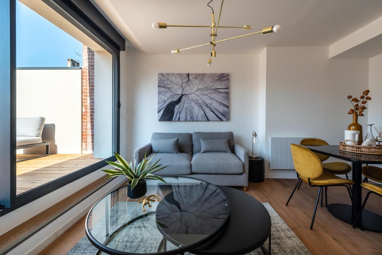 Downtown Rooftop - Centre Ville - Wifi - Terrasse - Netflix Amiens Eksteriør billede