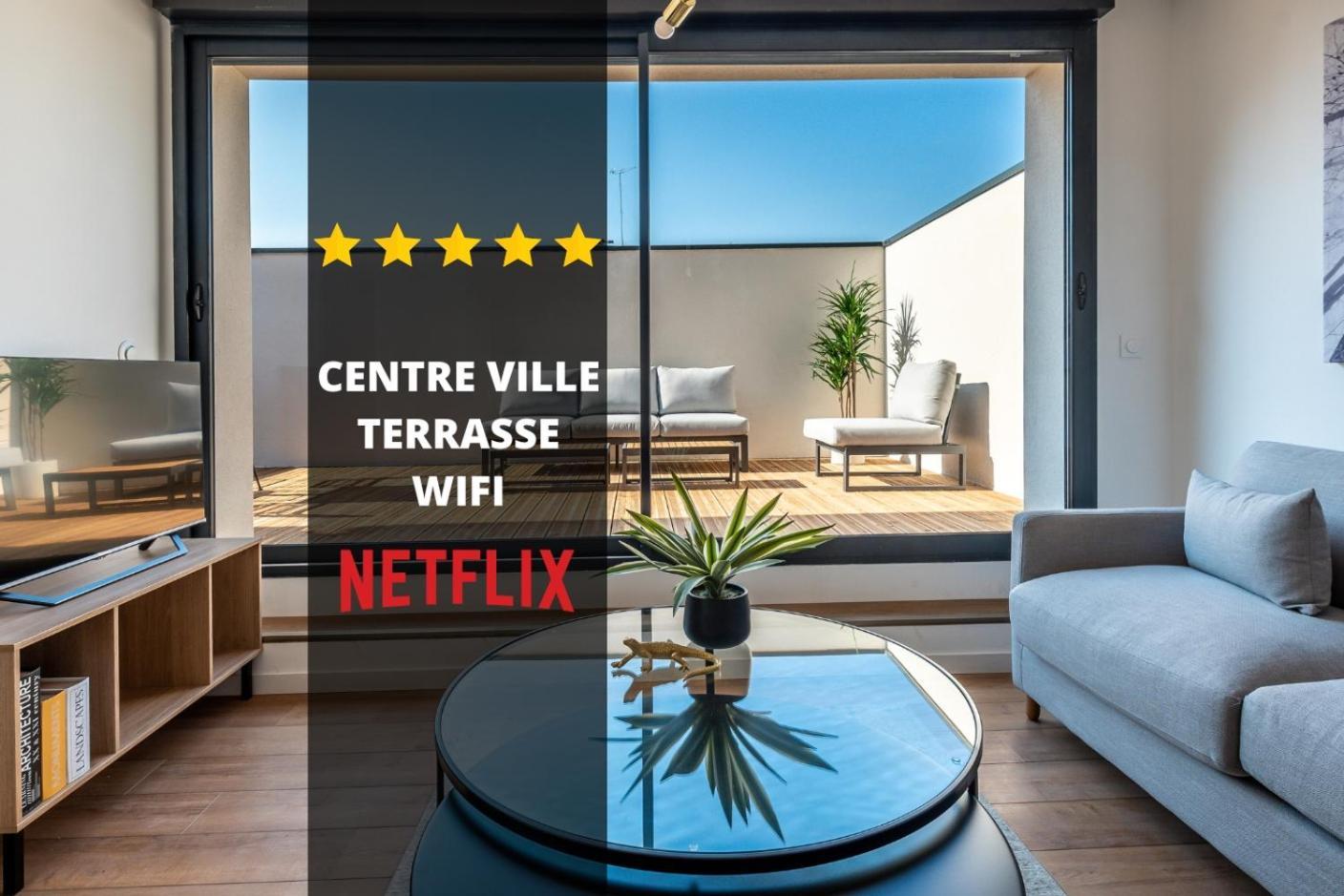 Downtown Rooftop - Centre Ville - Wifi - Terrasse - Netflix Amiens Eksteriør billede